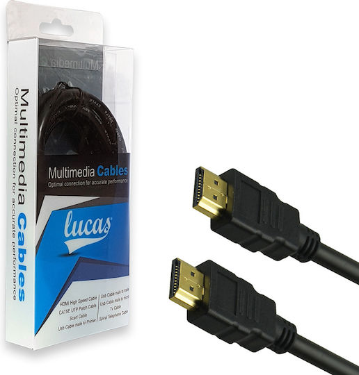 Lucas HDMI 1.4 Hochgeschwindigkeits 1080p 120Hz Kabel HDMI-Stecker - HDMI-Stecker 5m Blaue