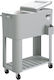 Outsunny Tragbares Kühlschrank 76lt Silber