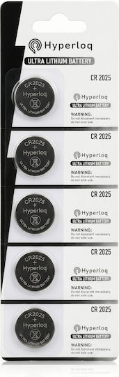 Hyperloq WS Xtreme Power Lithium Uhrenbatterien CR2025 3V 5 Stück