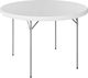 Outsunny Τραπέζι Μεταλλικό για Camping Πτυσσόμενο 120x120x74cm Λευκό
