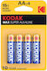 Kodak Max Αλκαλικές Μπαταρίες AA 1.5V 4τμχ
