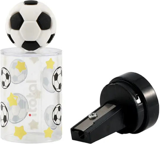 Ξύστρα Fancy I-total Βαρελάκι Διάφανο Football Xl2686e
