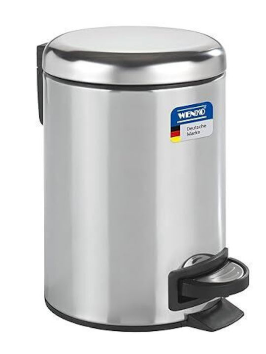 Wenko Inox Καλαθάκι Μπάνιου 3lt Ασημί