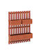 Outsunny Wooden Brown Planter Box 60x16x80cm