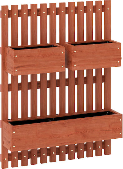 Outsunny Wooden Brown Planter Box 60x16x80cm