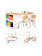 Kids Table Set with Chairs for Painting Made of Wood