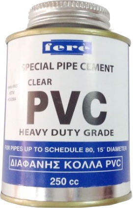 Fere FERE-PVC-1/2-CLEAR Пластмасово Лепило Прозрачно 500ml