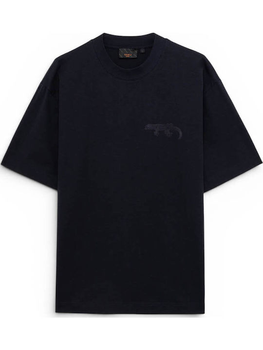 Gianni Lupo T-shirt Navy Μπλε