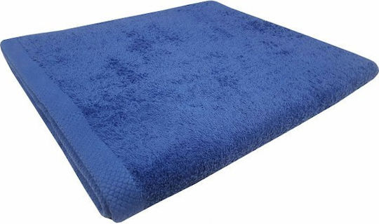 Set Of 6 Hotel Pool Towels 180x80cm Blue