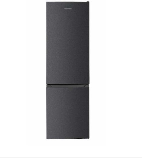 Heinner Fridge-Freezer 262l H180xW55xL56cm Textured Anthracite Grey HC-HM262DGE++