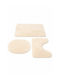 SteweHome Non-Slip Set Bath Mats STE-029916-V66442 Grey 60x100cm 3 Pieces