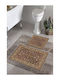 SteweHome Non-Slip Bath Mats Set STE-029477-V66153 Burgundy 60x100cm