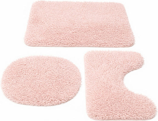 SteweHome Set Bath Mats STE-029916-V66439 Grey 60x100cm 3 Pieces