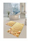 SteweHome Set Antiderapant Covoare De Baie STE-029718-P29718 Galbene 60x100cm 2 Bucăți