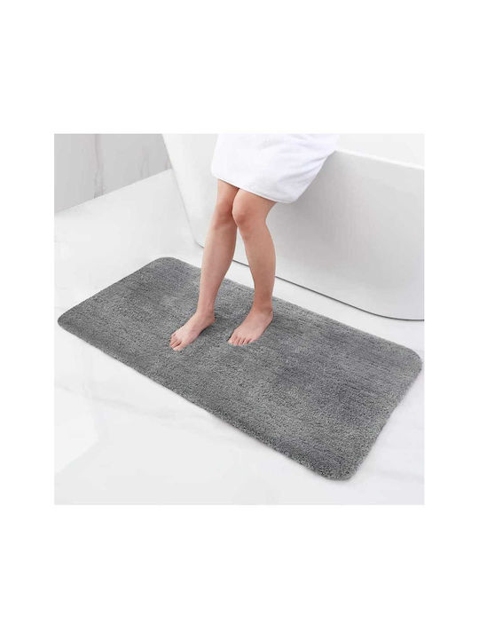 SteweHome Non-Slip Cotton Bath Mat STE-029862-V66320 Gray 60x120cm