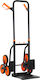 Durhand Collapsible Transport Trolley for Load Weight up to 120kg in Orange Colour
