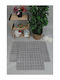 SteweHome Rutschfestes Set Badematten SteweHome Grau 50x80cm 2 Stück