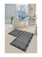 SteweHome Non-Slip Bath Mats Set STE-029834-P29834 Gray 60x100cm 2 Pieces