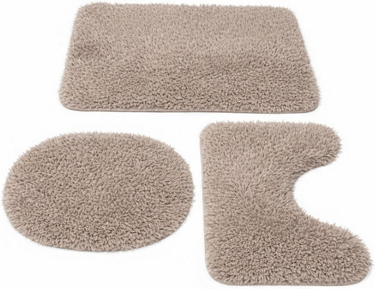 SteweHome Set Covoare De Baie STE-029916-V66441 Gri 60x100cm 3 Bucăți SteweHome Set Covoare De Baie STE-029916-V66441 Gri 60x100cm 3 Bucăți