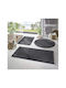 SteweHome Rutschfestes Set Badematten Rund STE-029961-V66591 Graue Φ70cm 3 Stück
