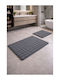 SteweHome Set Antiderapant Covoare De Baie Pentru Toaletă STE-029973-V66632 Gri 50x80cm