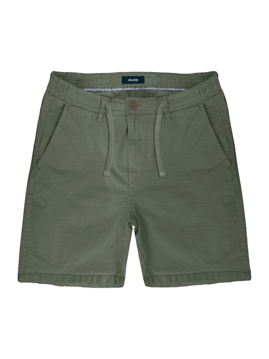 Double Ανδρική Βερμούδα Chino Khaki