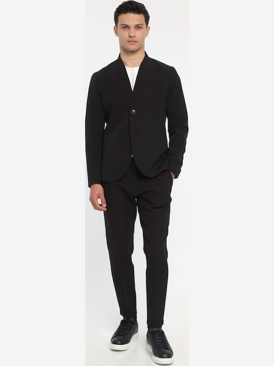 Pantaloni Chino în Croială Regular Negru