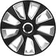 Auto Gs Set Car Hubcaps Stratos 15" 4 Pieces Black