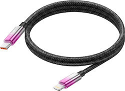 Linq Lightning To Usb-c Fast Charging Cable 35w Led Screen 1.2m Purple