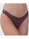 Βαμβακερό Γυναικείο String Burgundy