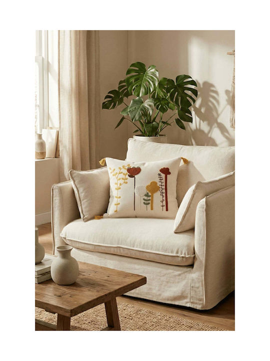 SteweHome Διακοσμητική Μαξιλαροθήκη Μπεζ 42x42εκ.