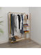 SteweHome Floor Garment Rack Metal Gold 104x148cm
