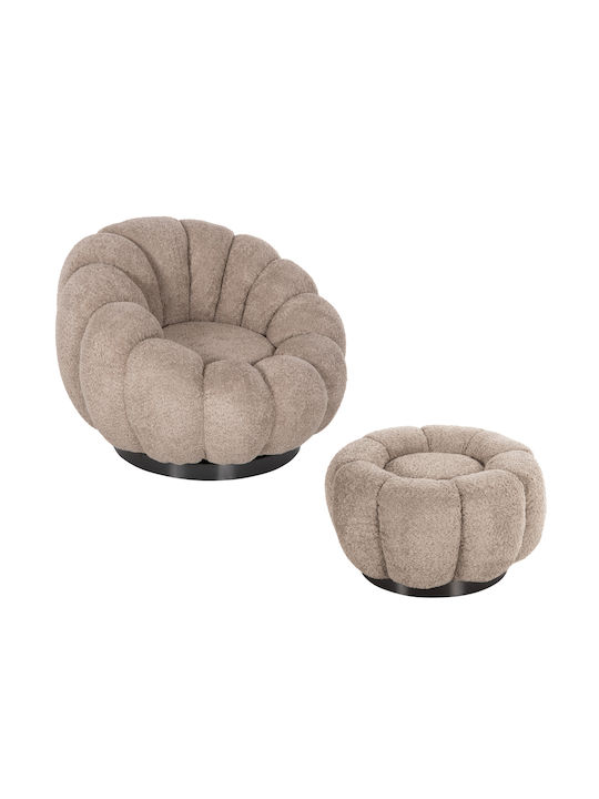 Grymm Sessel Entspannen Drehbar mit Fußhocker B...