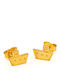 George Art Jewels Silver Gold Plated Stud Earrings