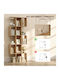 Bücherregal Eiche 80x24x200cm