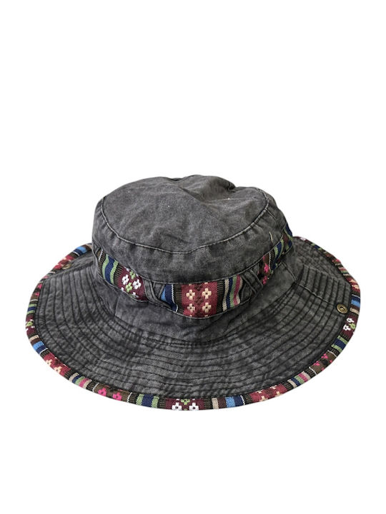 DENIA ACCESSORIES Fabric Men's Hat Safari Style Gray
