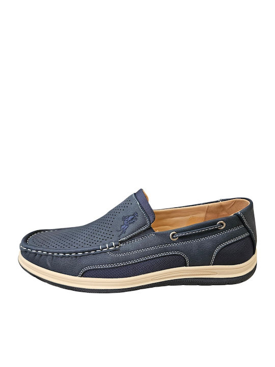 Men's Moccasins in Blue Colour