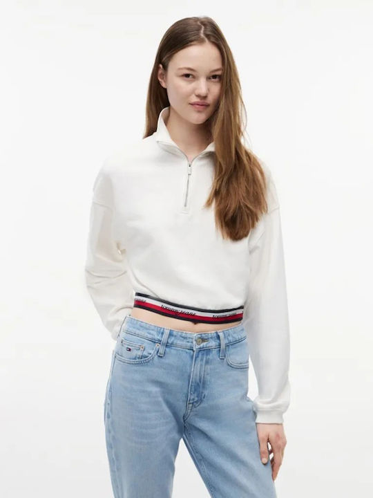 Tommy Hilfiger Дамски Суитшърт Екрю