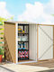 Metallic Garden Shed Galvanized Yellow L1xW1.04xH1.6m
