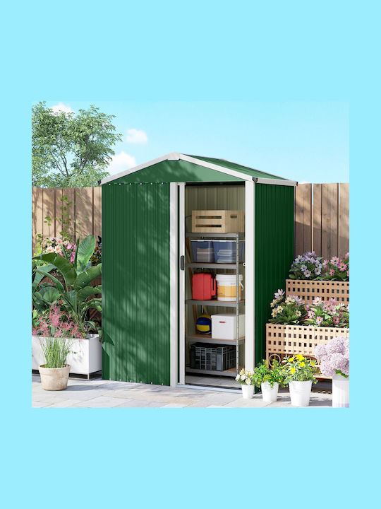 Metallische Gartenhaus Grüne M1.36xB0.87xH1.79m