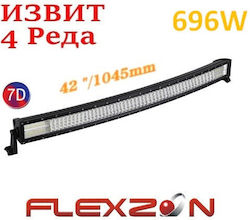 Gebogene 105 Cm 696w Leistungsstarke 7d LED Bars 12v 24v