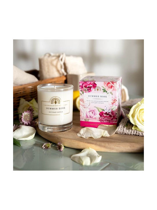The English soap Company Ароматична Свещ от Соя в Буркан с Аромат на Роза