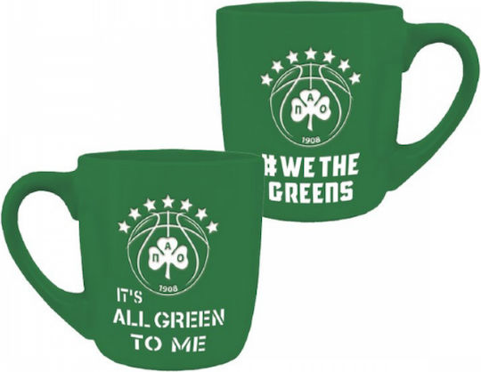 Panathinaikos Κούπα Κεραμική Πράσινη 320ml
