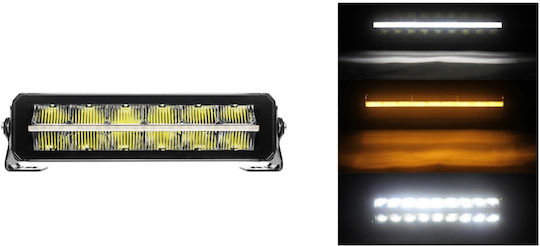 30 См 12v 24v LED Бар Пиано Дизайн LED Прожектор Супер Мощен Бяло Оранжево Светлина Маркер Мъгла Светкавица Vi
