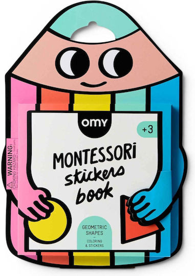 Omy Geometric Shape Stickers with Activity Booklet for Children 3+ Years