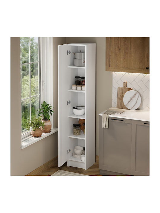 Buket Hochschrank Für Die Küche Weiß 29,8x32,1x175,2cm
