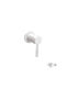 Built-in Faucet Mixer for Shower 1 Exit White