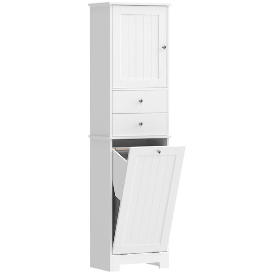 HomCom Dulap De Baie 45x30x171cm Alb
