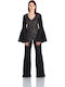 Damen Lederhose Schwarz