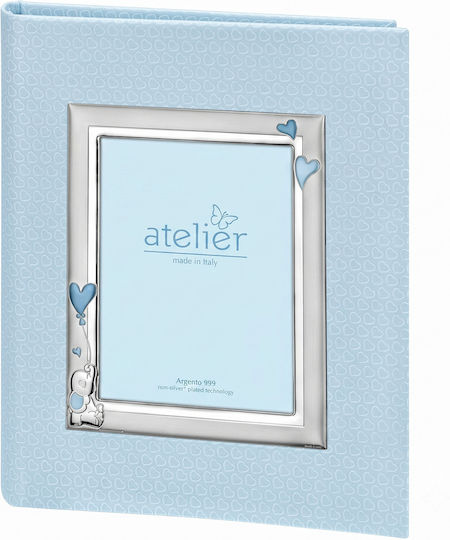 Atelier Children Photo Album Light Blue Leather With Rice Paper AE3091/20C 20x25cm